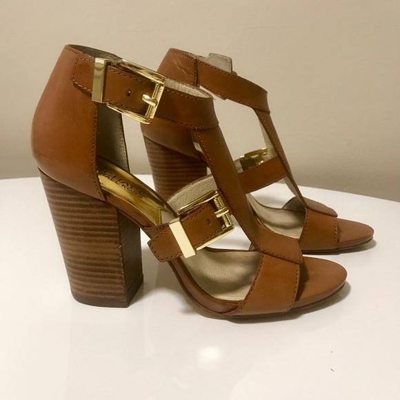michael kors brown heels
